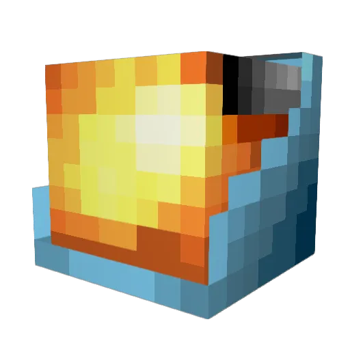 DeltaCromwell Minecraft avatar head, 3D render
