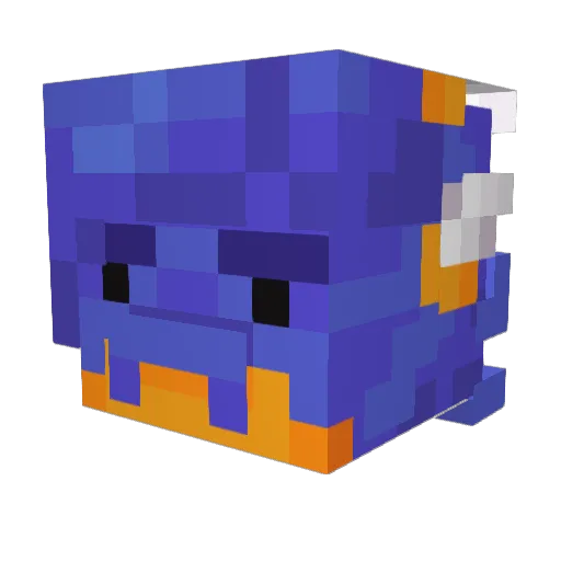 DeltaDebug Minecraft avatar head, 3D render