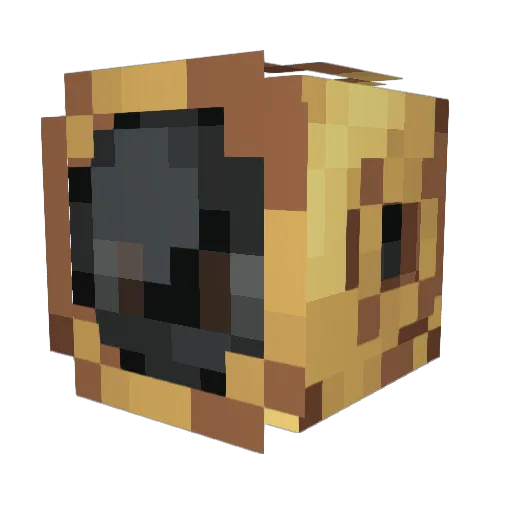 DeltaMonky Minecraft avatar head, 3D render