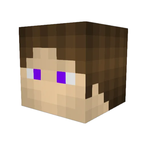 DeltaStream123 Minecraft avatar head, 3D render
