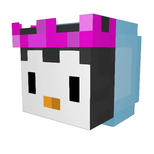 DeltaTerra Minecraft avatar head, 3D render
