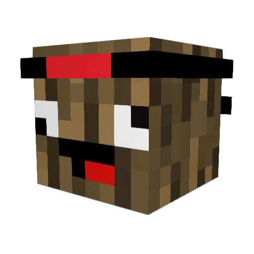 DeltaTribe12 Minecraft avatar head, 3D render