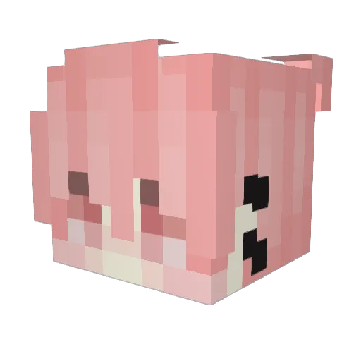 DeltaViper Minecraft avatar head, 3D render