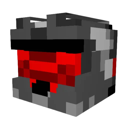DeltaWolf12 Minecraft avatar head, 3D render