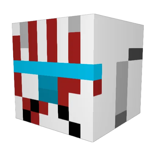 Delta_1207 Minecraft avatar head, 3D render
