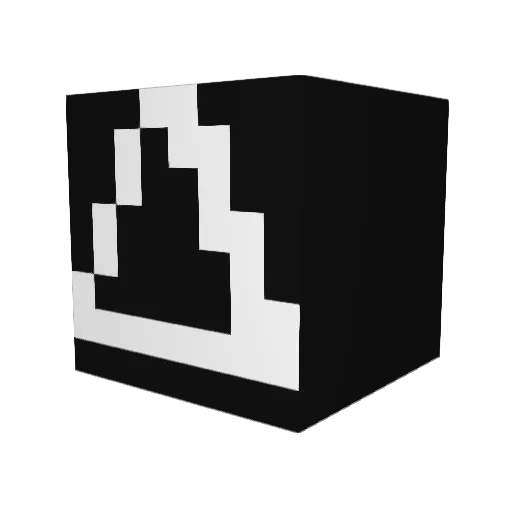 Delta_7 Minecraft avatar head, 3D render