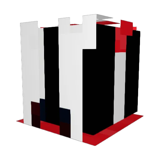 Delta_97 Minecraft avatar head, 3D render