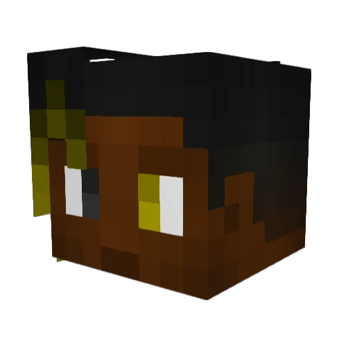 Delta_Bomb Minecraft avatar head, 3D render