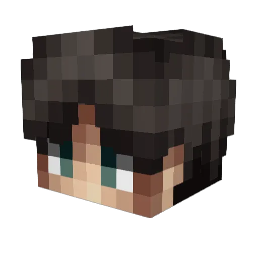 Delta_Denial Minecraft avatar head, 3D render