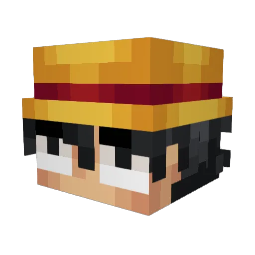 Delta_Goat Minecraft avatar head, 3D render
