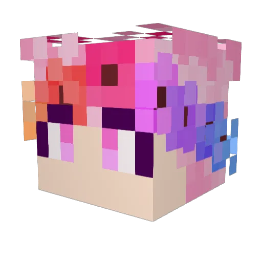 Delta_Gos1 Minecraft avatar head, 3D render