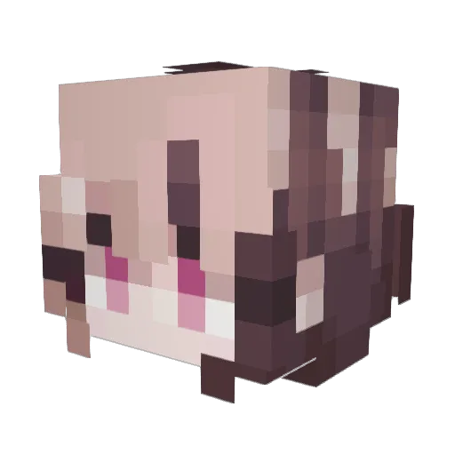 Delta_Grem Minecraft avatar head, 3D render