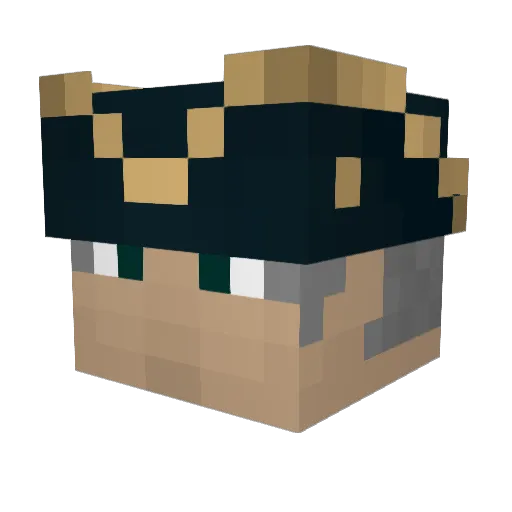 Delta_Osiris Minecraft avatar head, 3D render