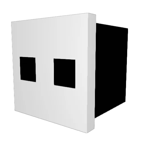 Delta_Space Minecraft avatar head, 3D render