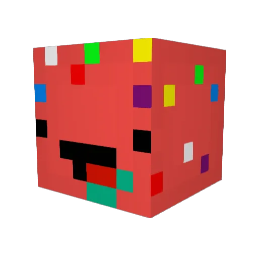 Delta_XXL Minecraft avatar head, 3D render