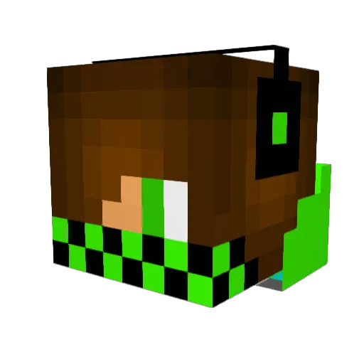 Delta_Zx Minecraft avatar head, 3D render