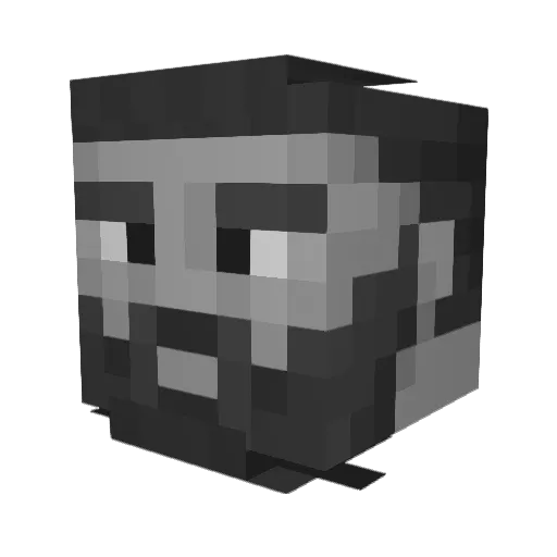 Deltakun1950 Minecraft avatar head, 3D render