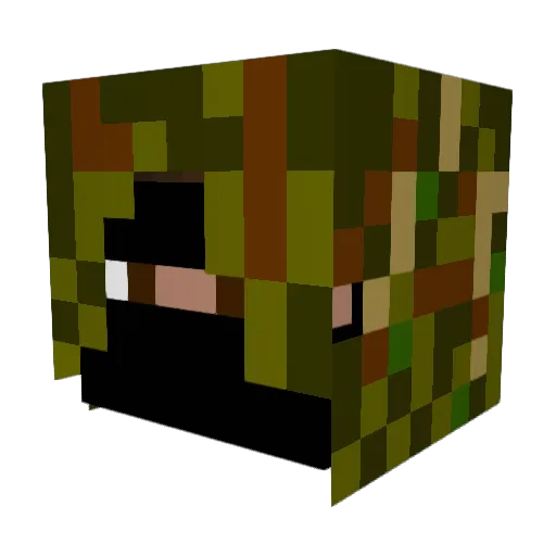 Deltalpha165 Minecraft avatar head, 3D render