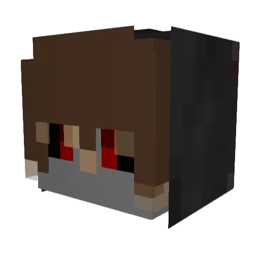 Deltasiera Minecraft avatar head, 3D render
