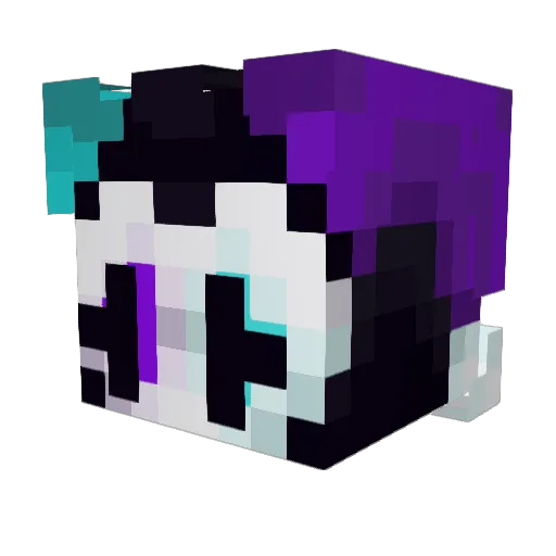 Deltasync_ Minecraft avatar head, 3D render
