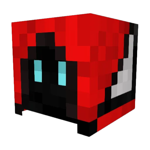 Deltoph Minecraft avatar head, 3D render