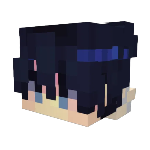 Deltstar Minecraft avatar head, 3D render