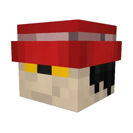 DelusionalZ Minecraft avatar head, 3D render
