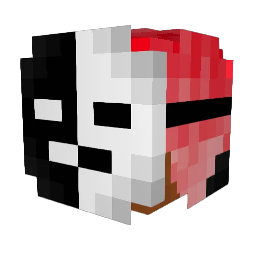 Deluxe2186 Minecraft avatar head, 3D render