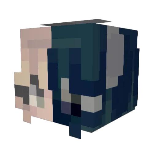 DeluxeShadowMC Minecraft avatar head, 3D render