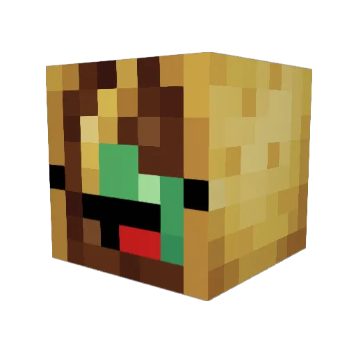 Deluxekilla01 Minecraft avatar head, 3D render