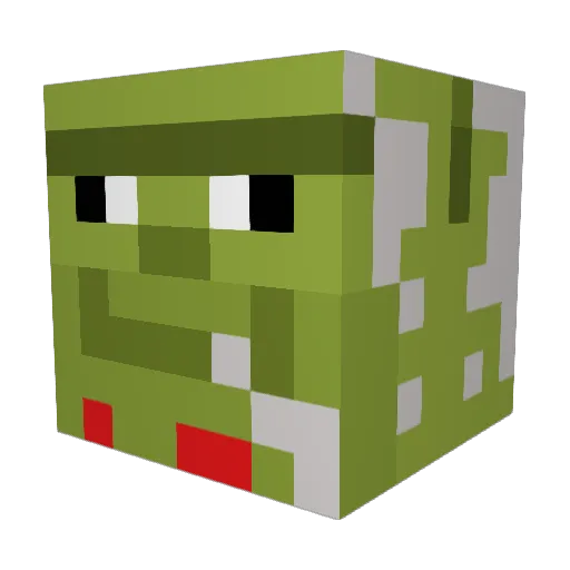 Dem0lisher_ Minecraft avatar head, 3D render