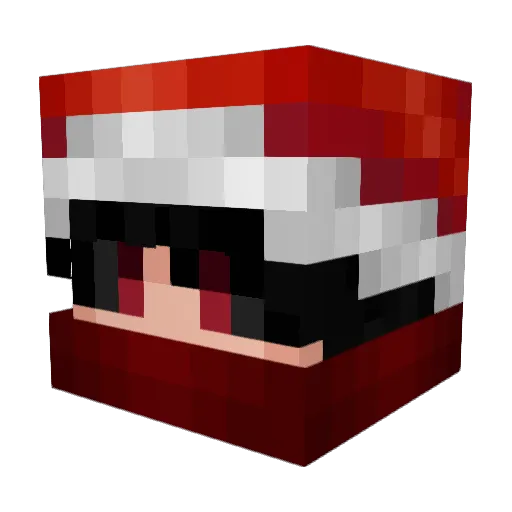 Dem0nFast666 Minecraft avatar head, 3D render