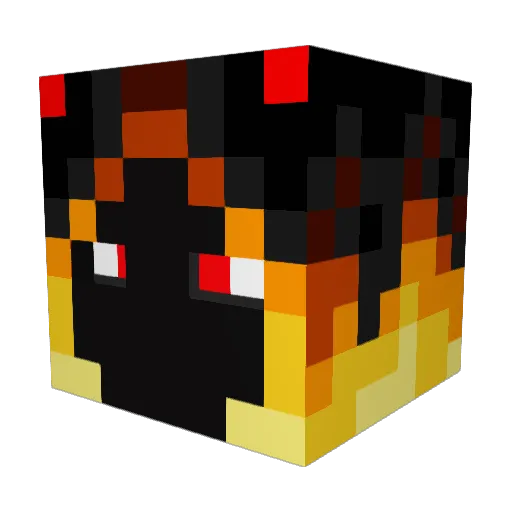 Dem0n_Child Minecraft avatar head, 3D render