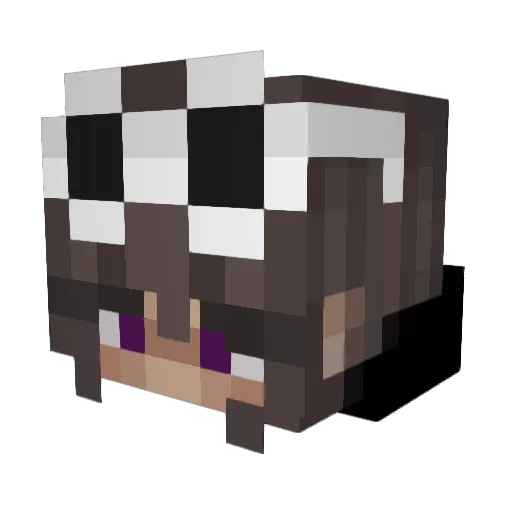 Dem0nity Minecraft avatar head, 3D render