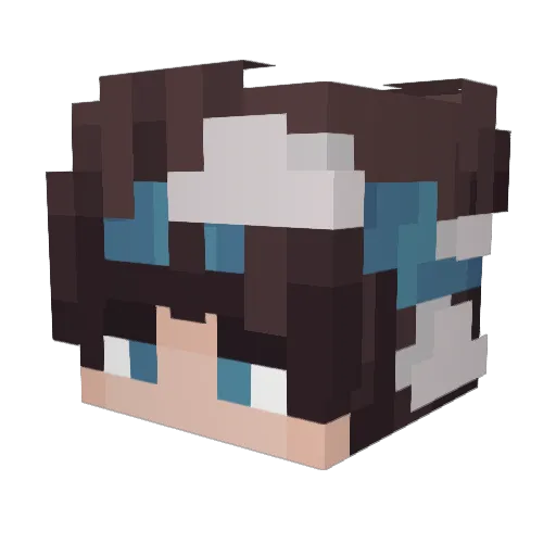 Dem4ik2 Minecraft avatar head, 3D render