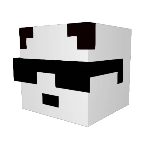 DemBunny Minecraft avatar head, 3D render