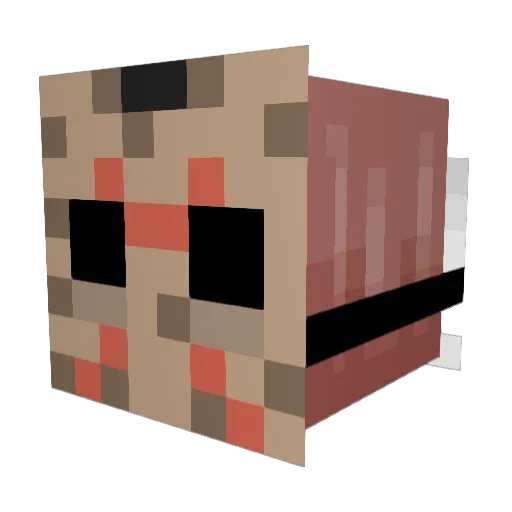 Demanhemzelf10 Minecraft avatar head, 3D render