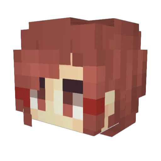 Demara_art Minecraft avatar head, 3D render