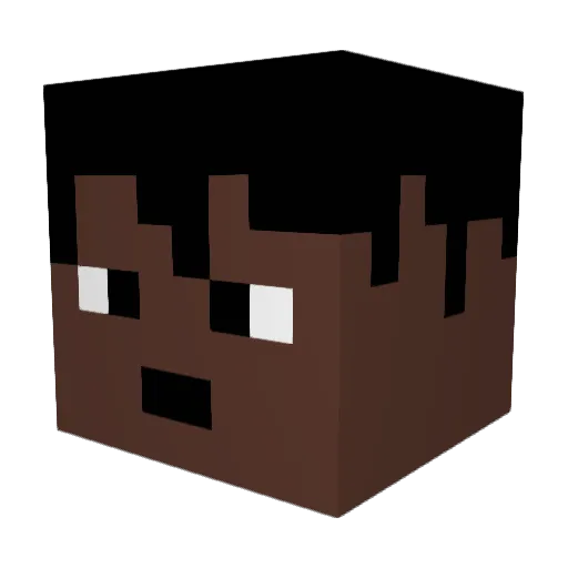 Demarlover123 Minecraft avatar head, 3D render