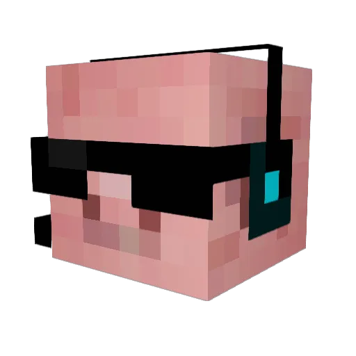 Demcrez Minecraft avatar head, 3D render