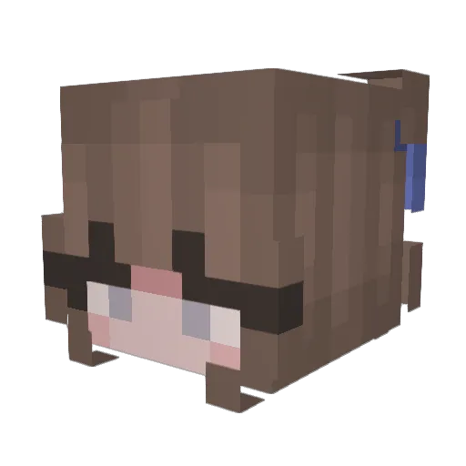 Demenso Minecraft avatar head, 3D render