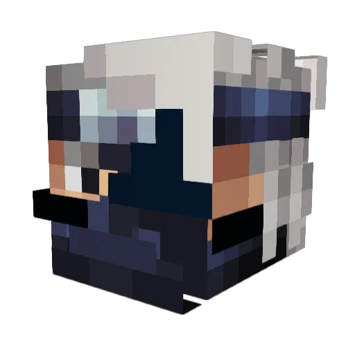 DementoRIV Minecraft avatar head, 3D render