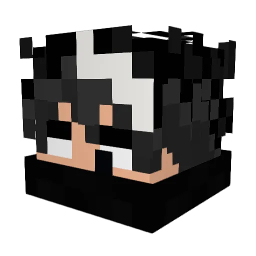 Demi2g Minecraft avatar head, 3D render