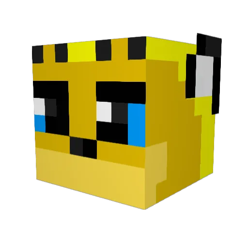 DemiKobi Minecraft avatar head, 3D render
