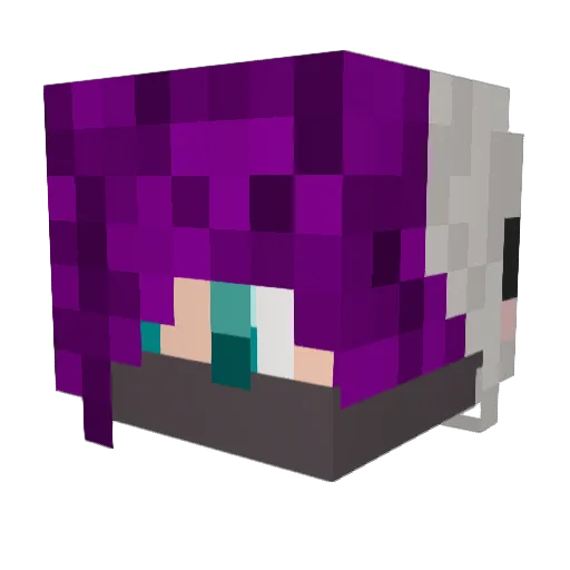 DemiMi Minecraft avatar head, 3D render