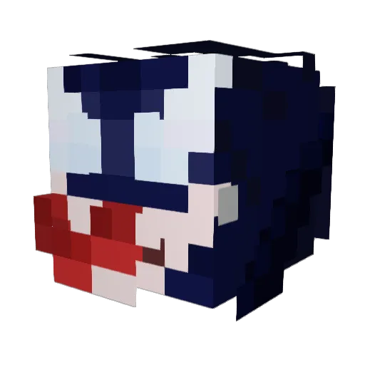 DemiPrime Minecraft avatar head, 3D render