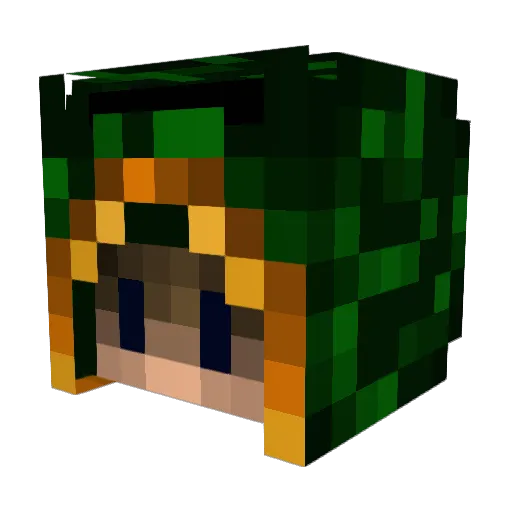 Demianjoshua Minecraft avatar head, 3D render