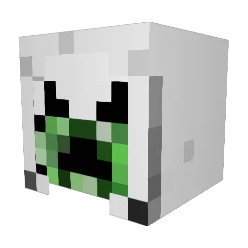 Demigod28 Minecraft avatar head, 3D render