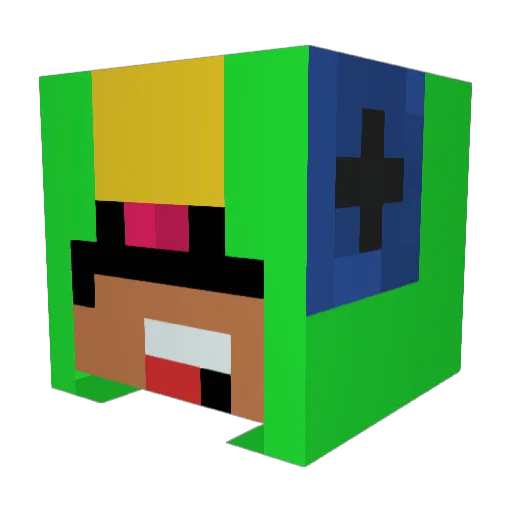 Demise_Min Minecraft avatar head, 3D render