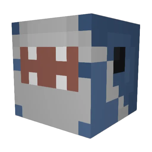 Demisimpson33 Minecraft avatar head, 3D render